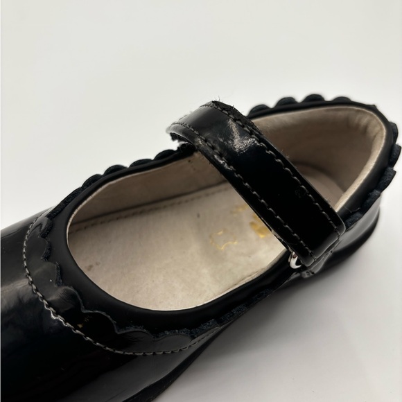 See Kai Run Girls Shoes Mary Jane Toddler Patent Hook Loop Strap Black Size 10 - Picture 9 of 9
